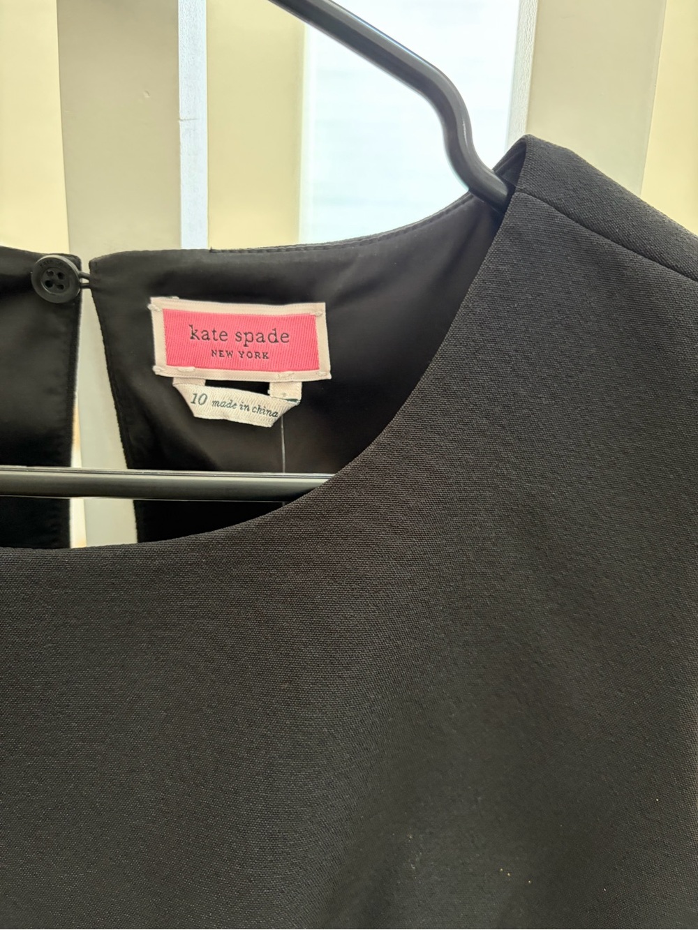 kate spade Black Sleeveless Crewneck Top with Feather Trim - Picture 7 of 11